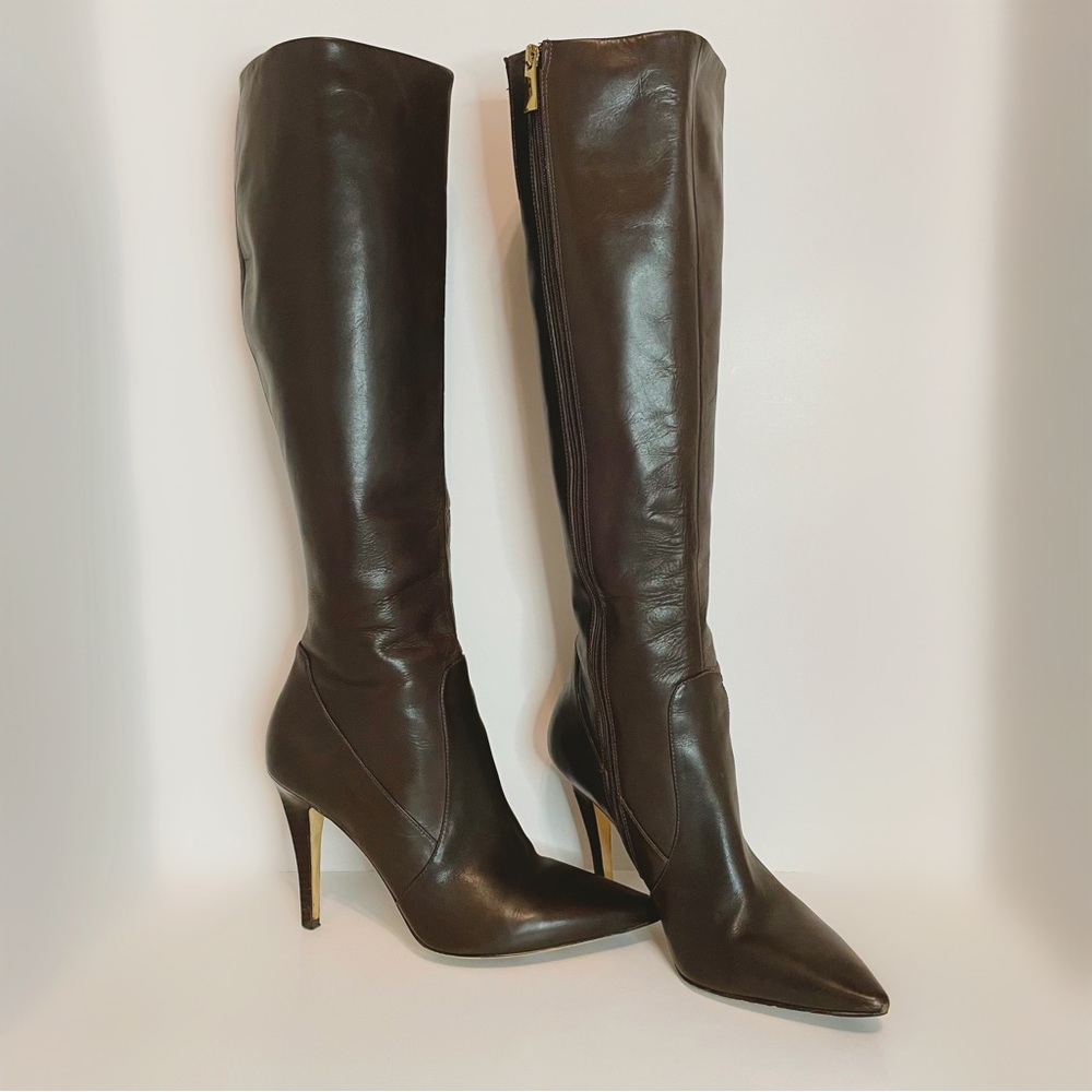 !! SOLD!! VGUC - Via Spiga Leather Boots - Coffee - 8M - Picture 2 of 8